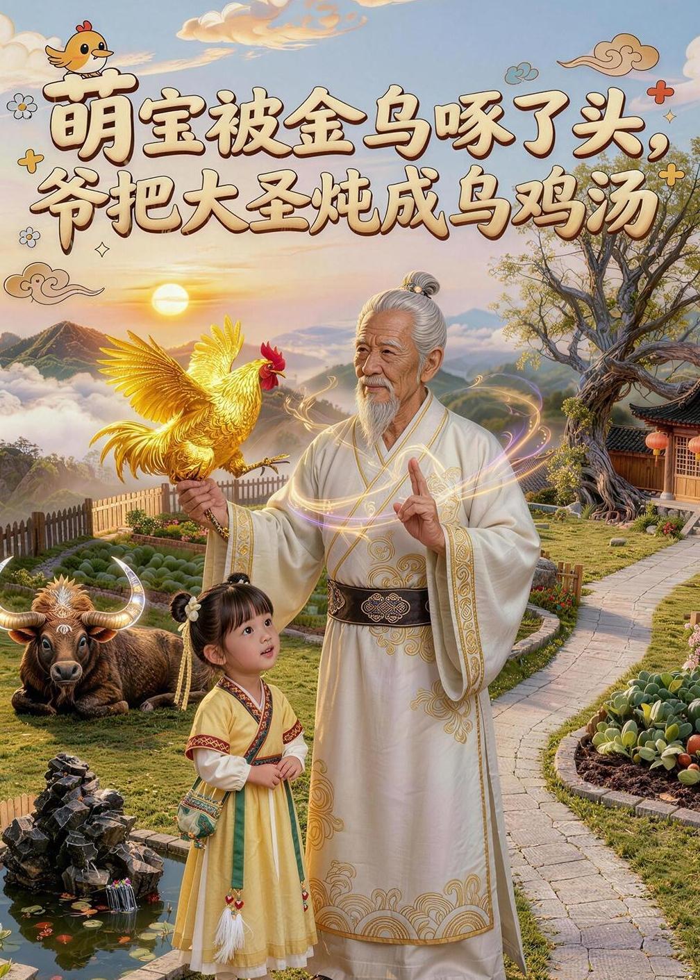 萌宝被金乌啄了头，爷把大圣炖成乌鸡汤封面图
