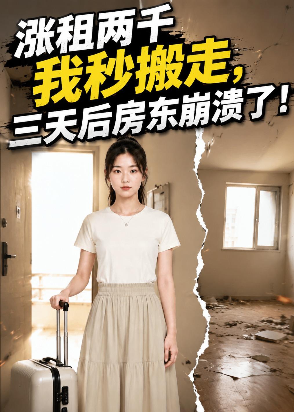 涨租两千我秒搬走，三天后房东崩溃了封面图