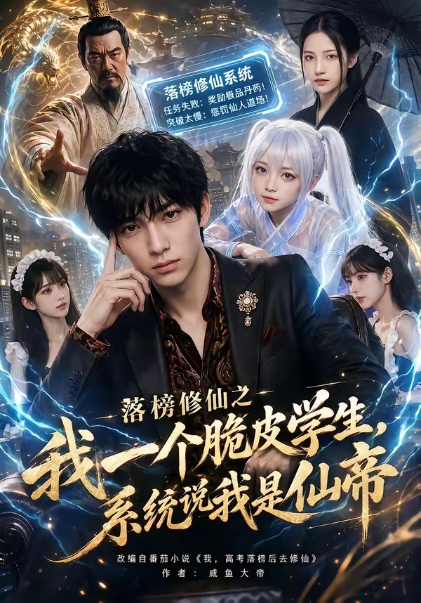 落榜修仙之我一个脆皮学生，系统说我是仙帝封面图