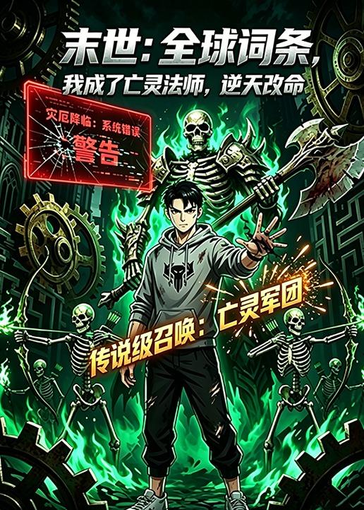 末世：全球词条，我成了亡灵法师，逆天改命封面图